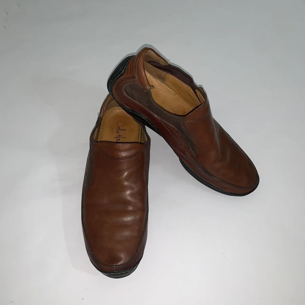 Cole Haan Shoes Mens 11 Brown Driving Moc Leather Slip On Loafers 161CD7469